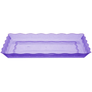 Wave Tray Jewel Tints 13in x 9in,Blue