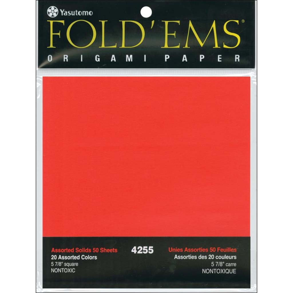 Origami Paper 5.875In, 20 Colors