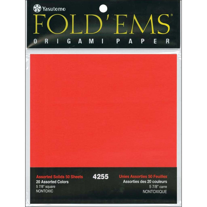Origami Paper 5.875In, 20 Colors