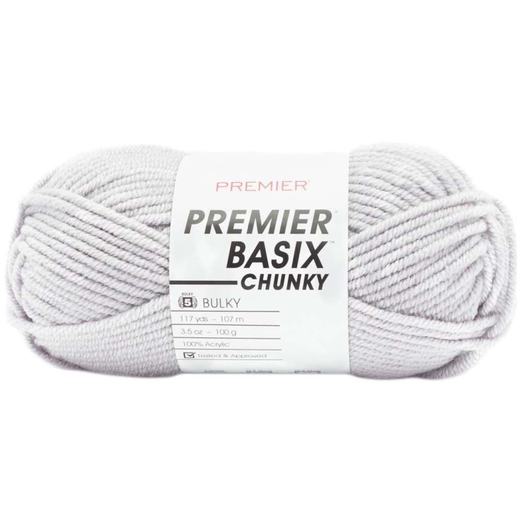 Yarn Basix Chunky Light Grey