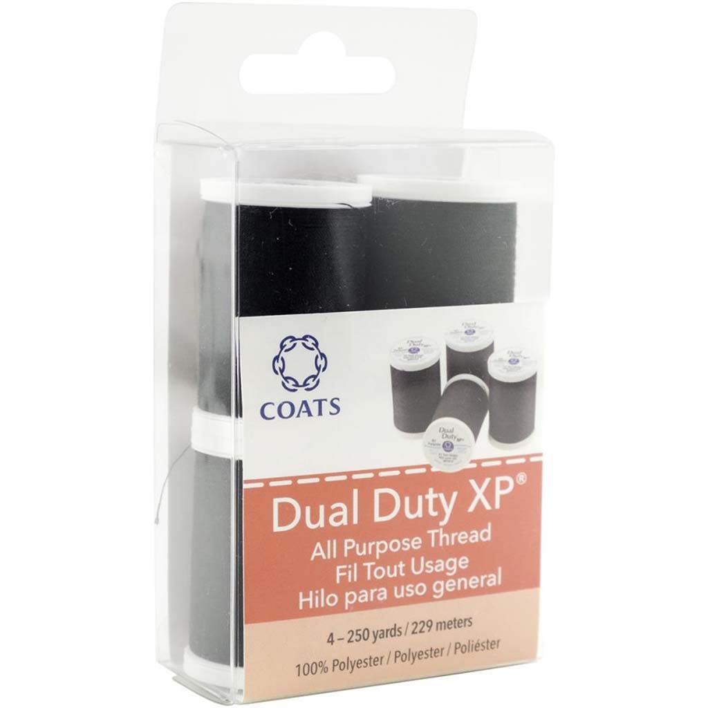 Dual Duty Xp All Purpose Thread 250Yd, Black