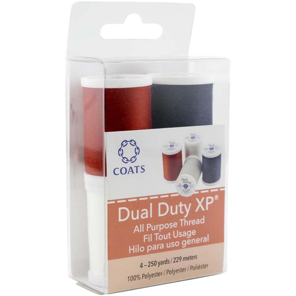 Dual Duty Xp All Purpose Thread 250Yd 4Pkg, Basic