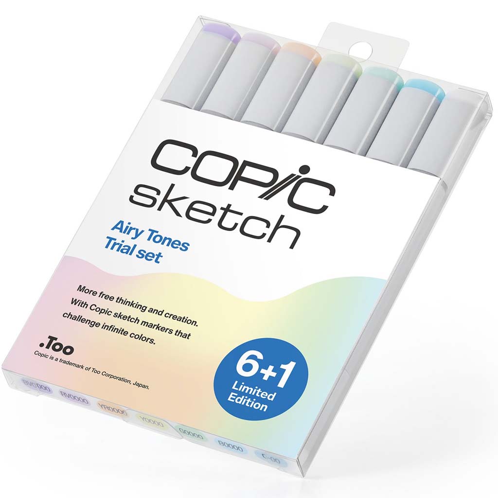COPIC Limited Edition Sets 6+1 Airy Tones Sketch Marker