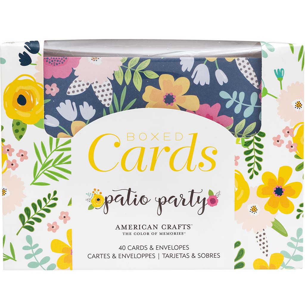 Patio Party Boxed Cards, 4in x 6in, 80pc