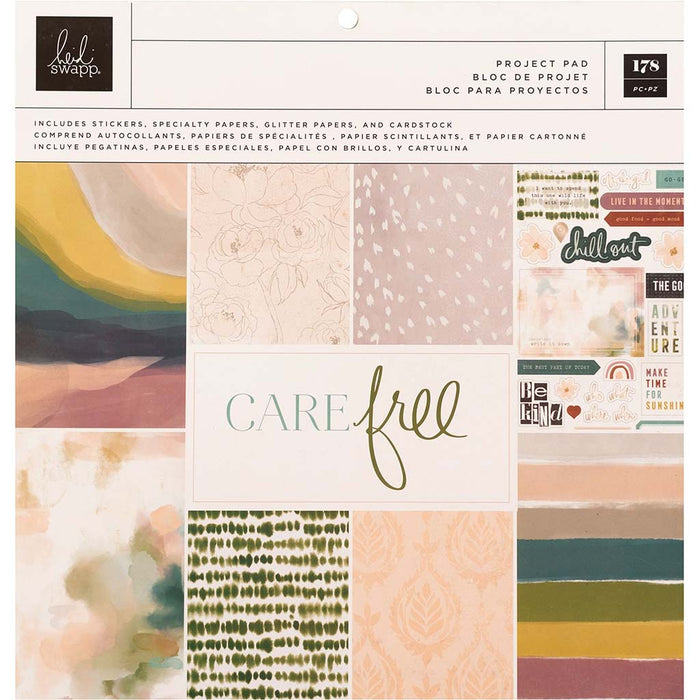 Heidi Swapp Care Free 12in x 12in Project Pad, 178pcs