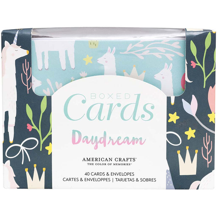 Boxed Cards Set with Envelopes 40/Pkg 4in x 6in- Pastel Daydream