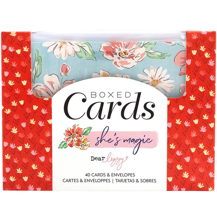 Boxed Card Set with Envelopes 40/Pkg 4in x 6in- She's Magic