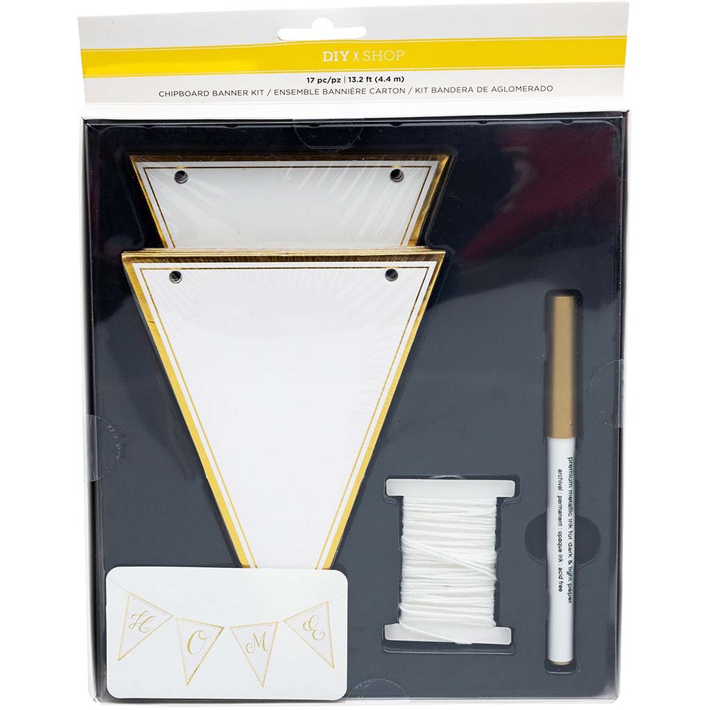Diy Gold Foil Banner Kit, 17pc