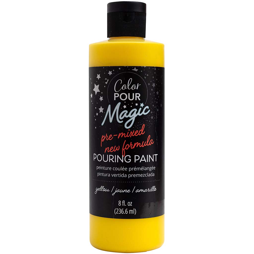 Color Pour Magic Pre-Mixed Paint 8oz, Citrine