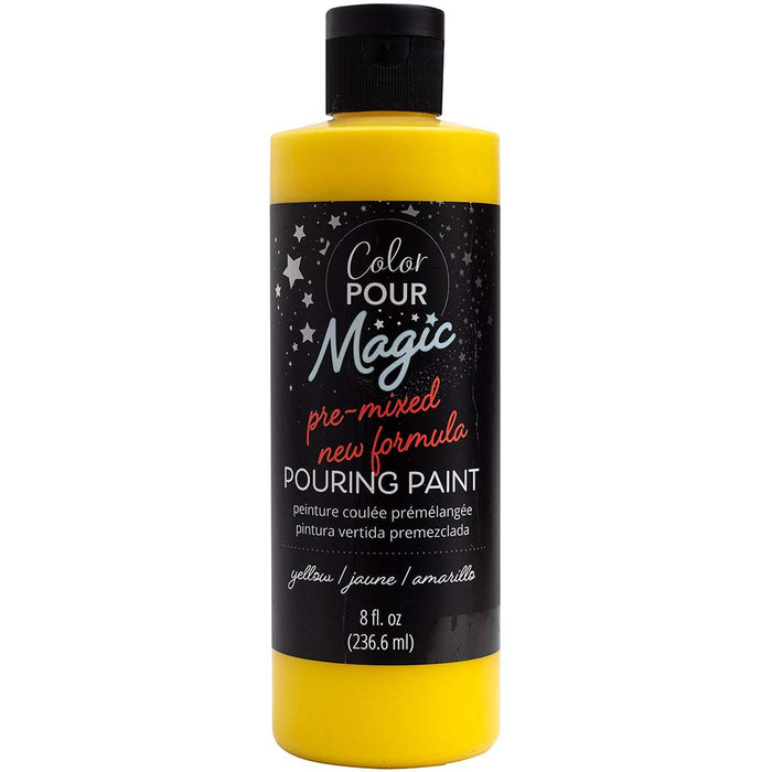 Color Pour Magic Pre-Mixed Paint 8oz- Citrine