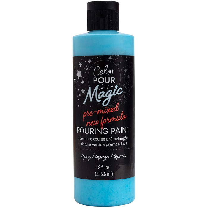 Color Pour Magic Pre-Mixed Paint 8oz- Topaz