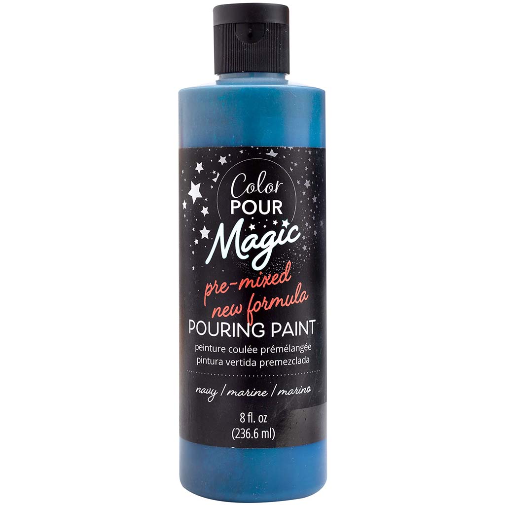 Color Pour Magic Pre-Mixed Paint 8oz, Navy