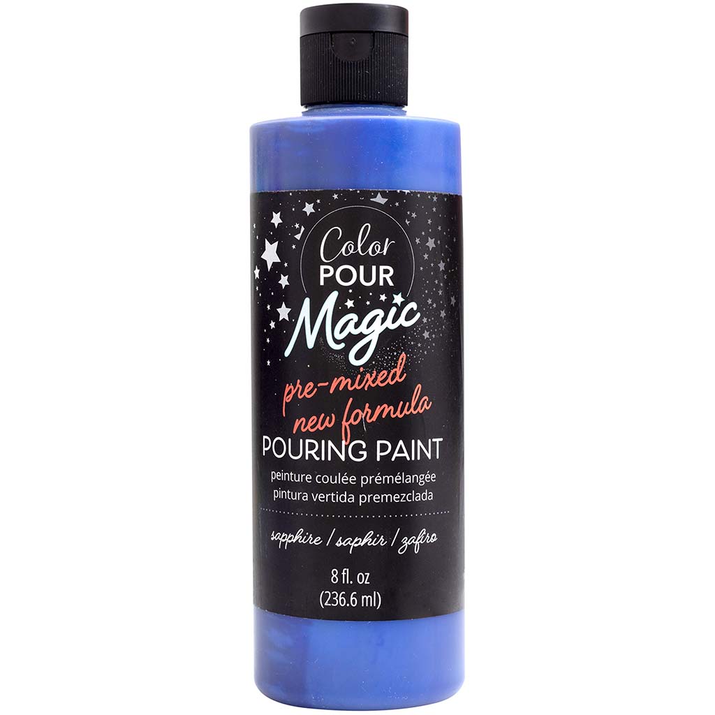 Color Pour Magic Pre-Mixed Paint 8oz, Sapphire
