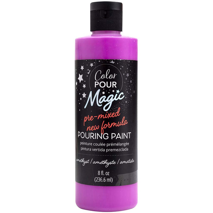Color Pour Magic Pre-Mixed Paint 8oz- Amethyst