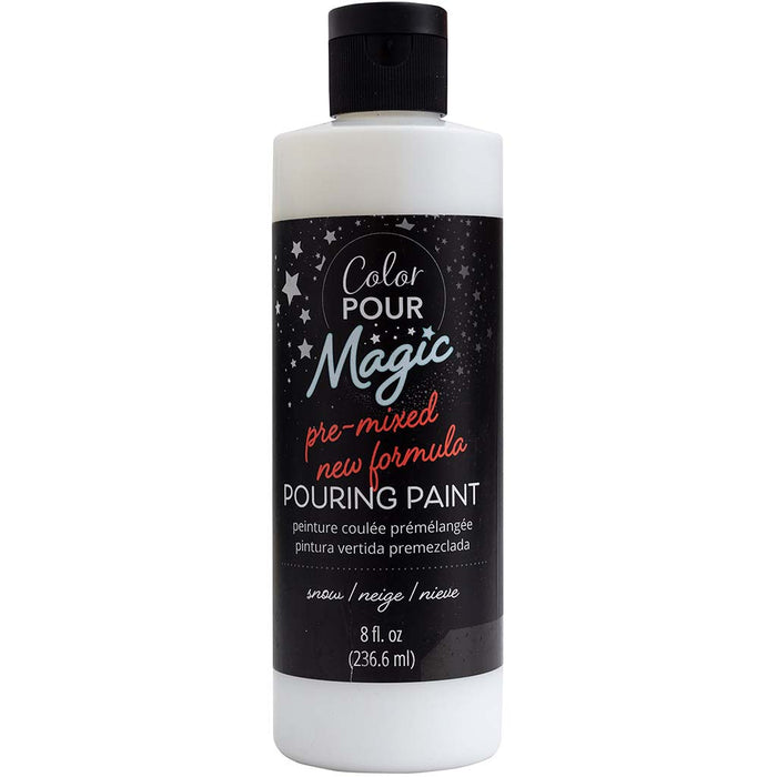 Color Pour Magic Pre-Mixed Paint 8oz- Snow