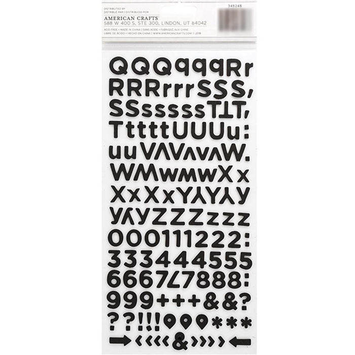 Amy Tan Shine On Twilight Alphabet Black Foam Thickers 284 Pieces