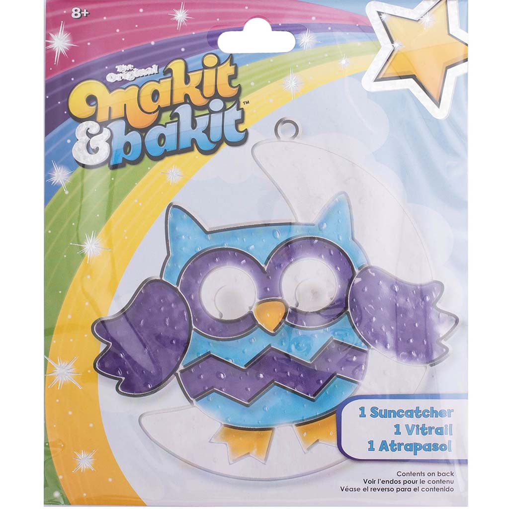 Makit &amp; Bakit Suncatcher Kit-Owl