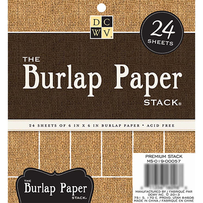 DCWV Specialty Stack 6in x6in- Burlap