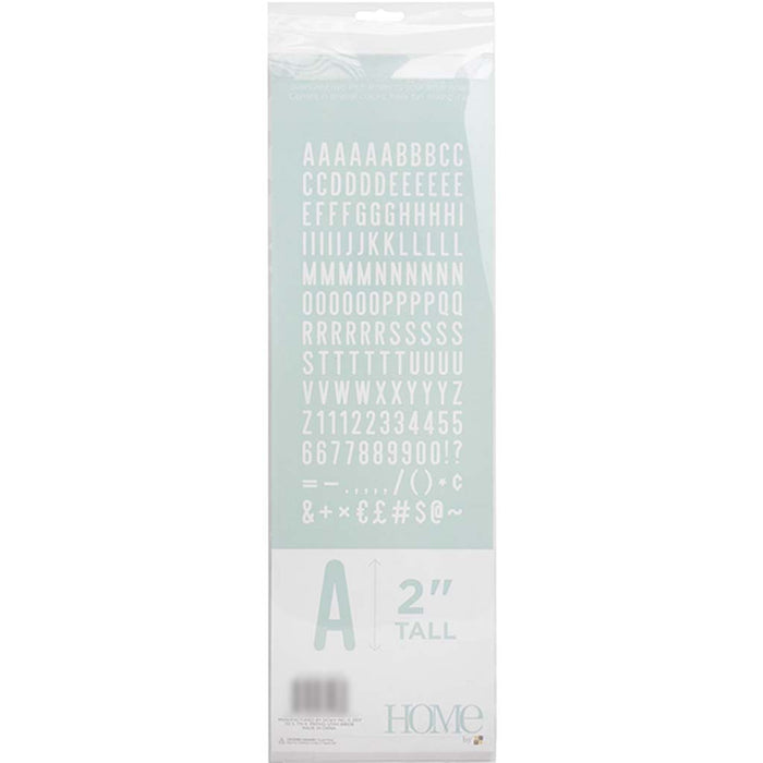 DCWV Letterboard Letters & Characters 2in 148/Pkg- White