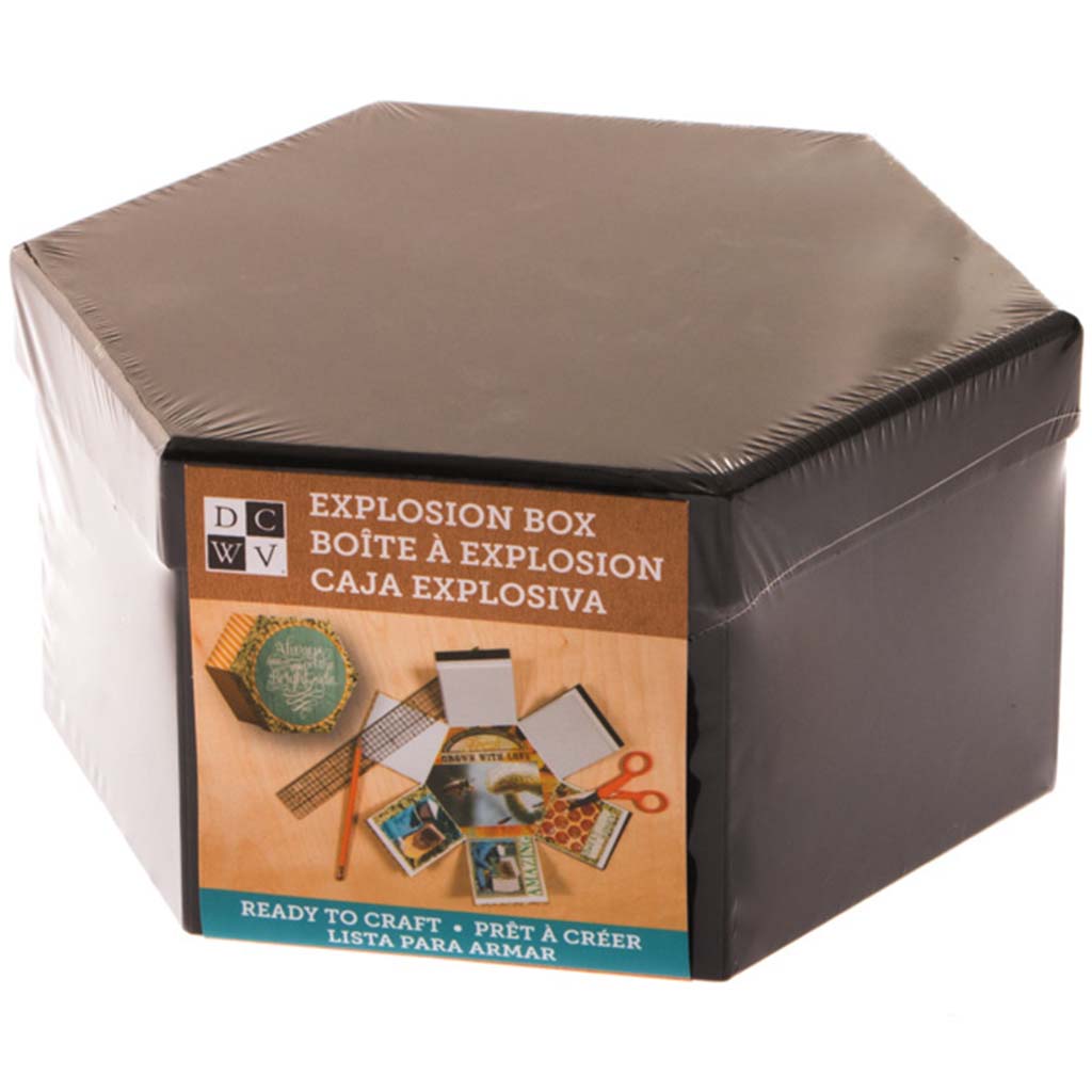 Hexagon Explosion Box, Black