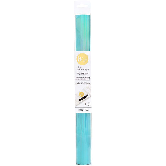 Heidi Swapp Minc Reactive Foil Roll 12.25in x 6ft- Iridescent Teal