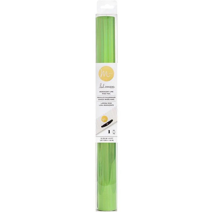 Heidi Swapp Minc Reactive Foil Roll 12.25in x 6ft- Iridescent Lime