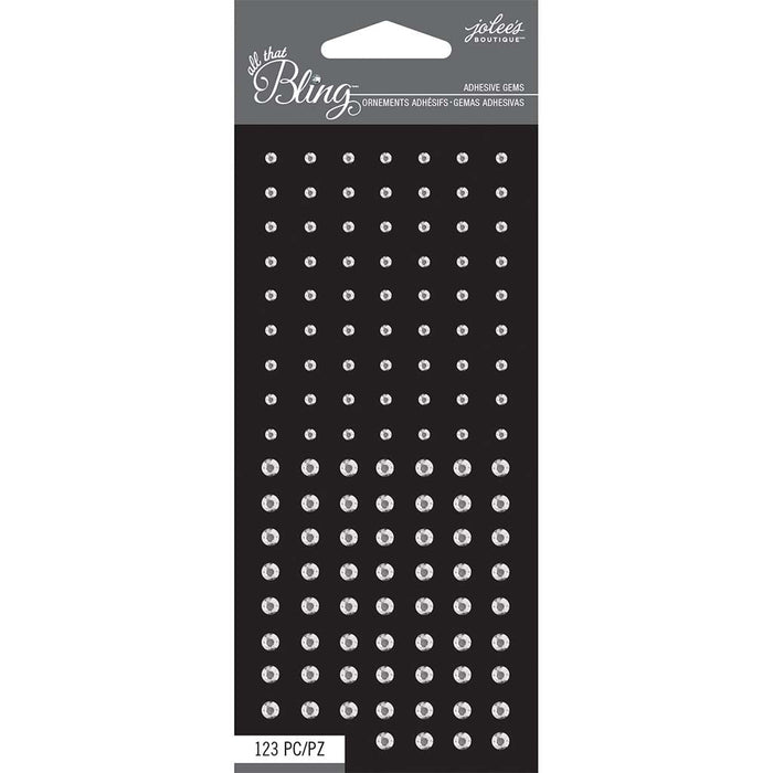 Jolee's Boutique - All that Bling - Mini Round Gems Silver
