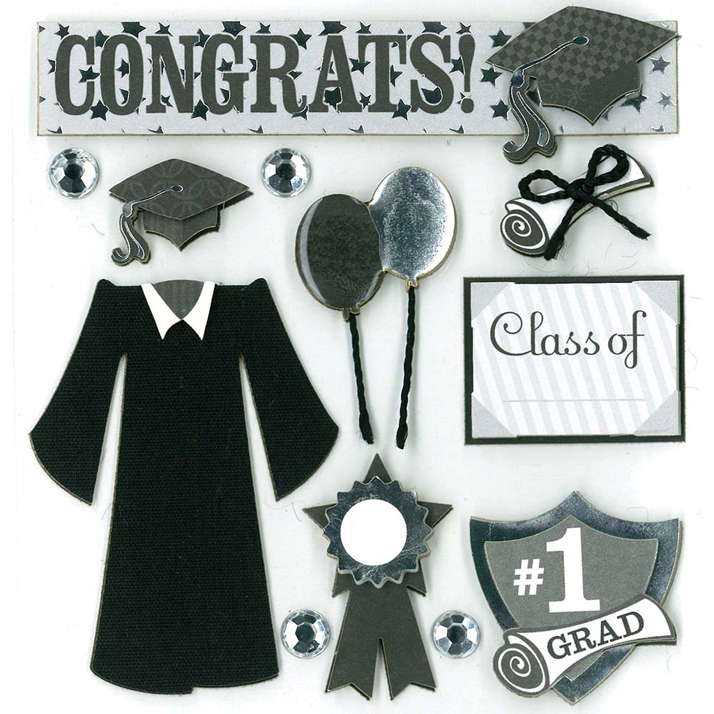 Graduation Day Dimensional Stickers