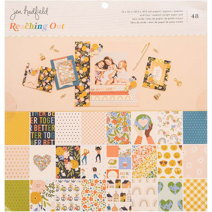 Jen Hadfield Reaching Out 12x12 Single-Sided Paper Pad 48 Sheets