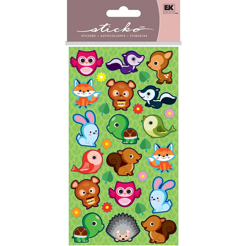 Cutie Critters Stickers, 30pc