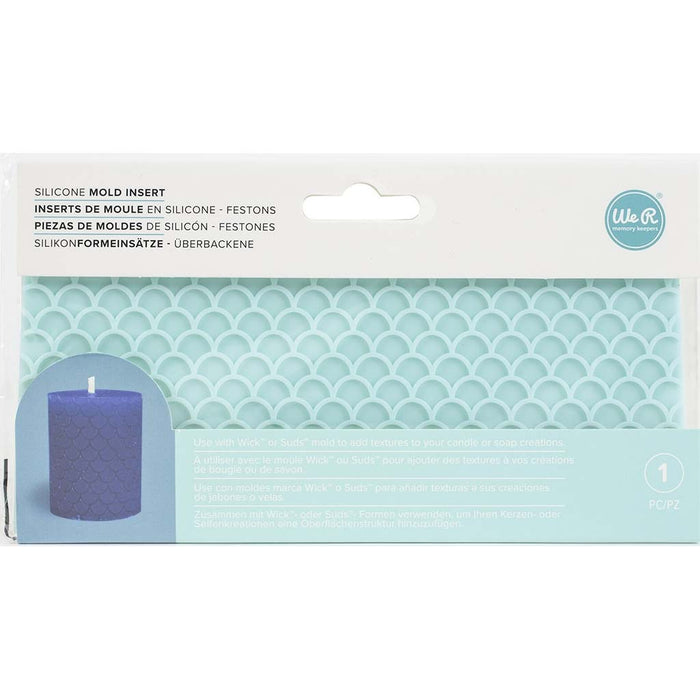 We R Makers SUDS Scallop Soap Mold Insert Silicone Pattern