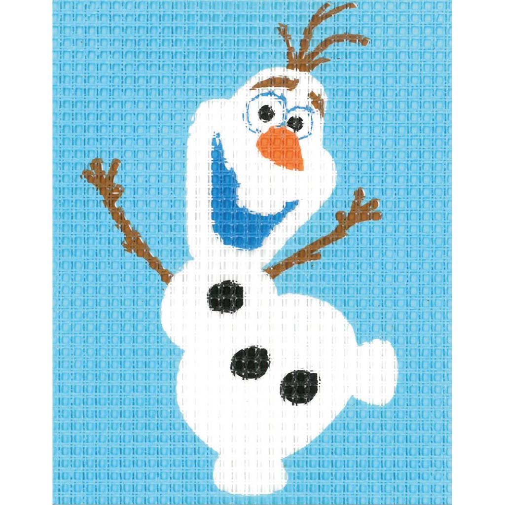 Vervaco Stamped Canvas Kit 5in x 6.4in Frozen Olaf