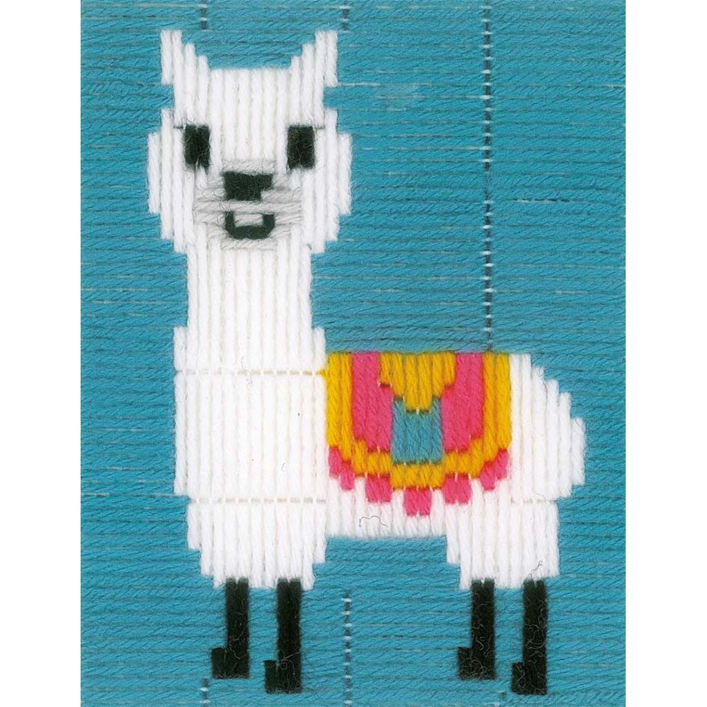 Vervaco Longstitch Embroidery Kit 5in x 6.4in Llama