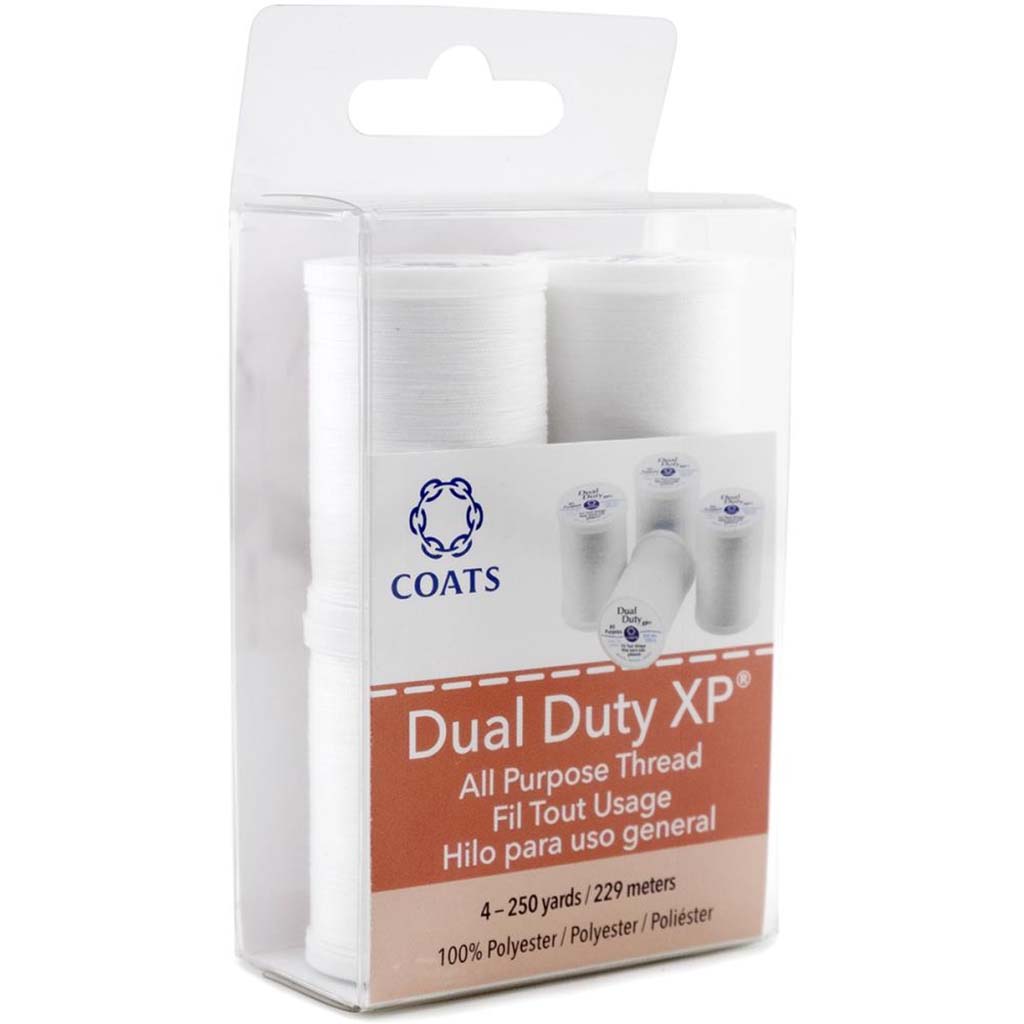 Dual Duty Thread 4/Pk, White