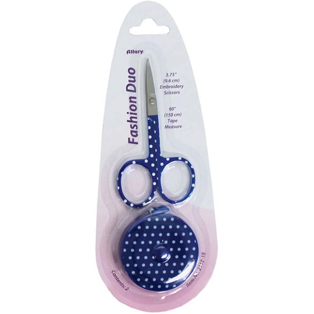 Embroidery Scissors With Retractable Tape Measure