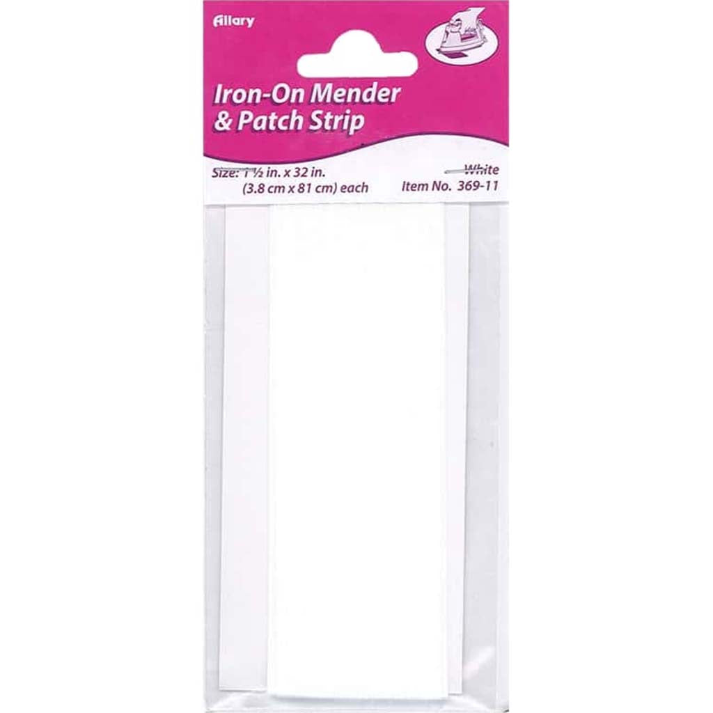 Iron-On Mending Fabric, White