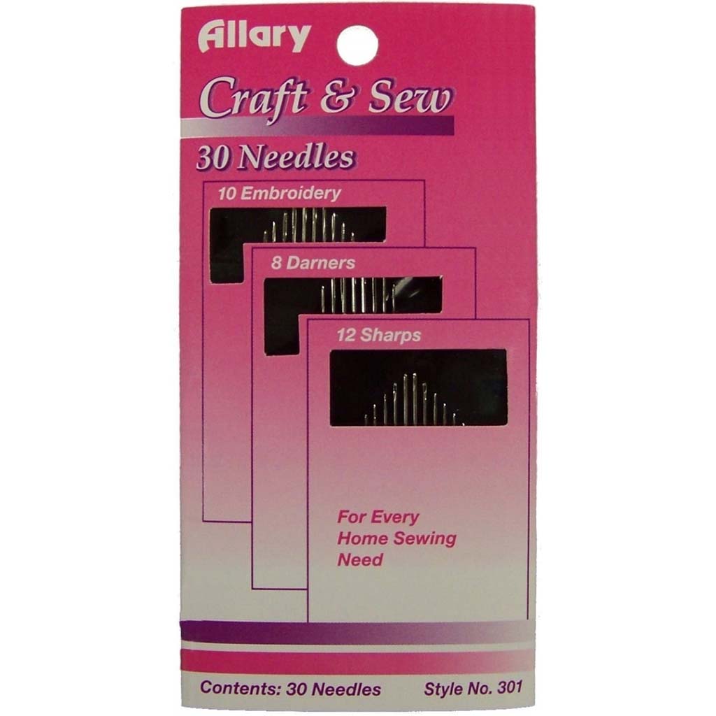 Embroidery/Darners/Sharps Hand Needles, 30ct