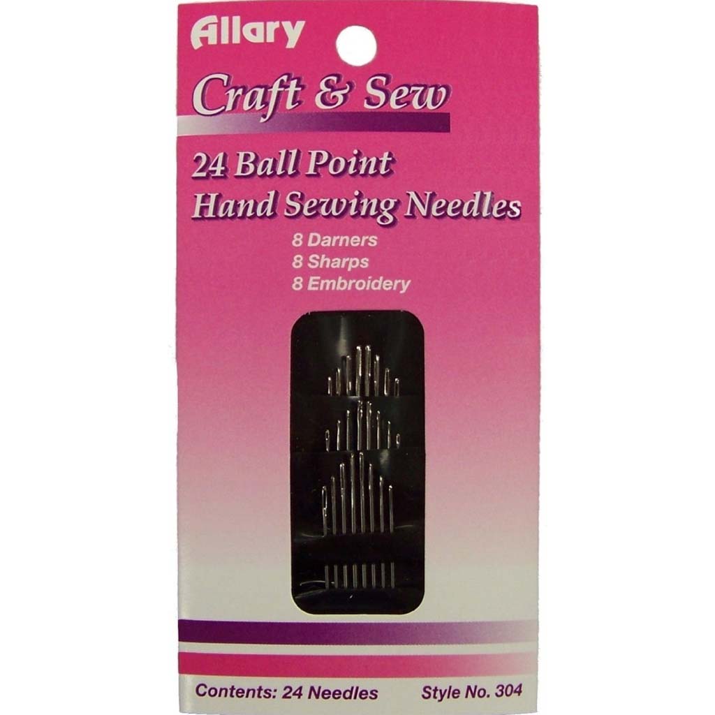 Ball Point Hand Needles Assorted, 24ct