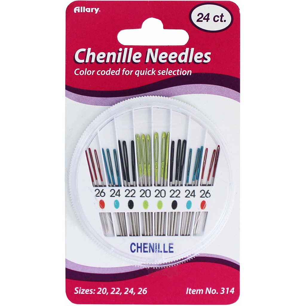 Chenille Needles Color Coded, 24ct