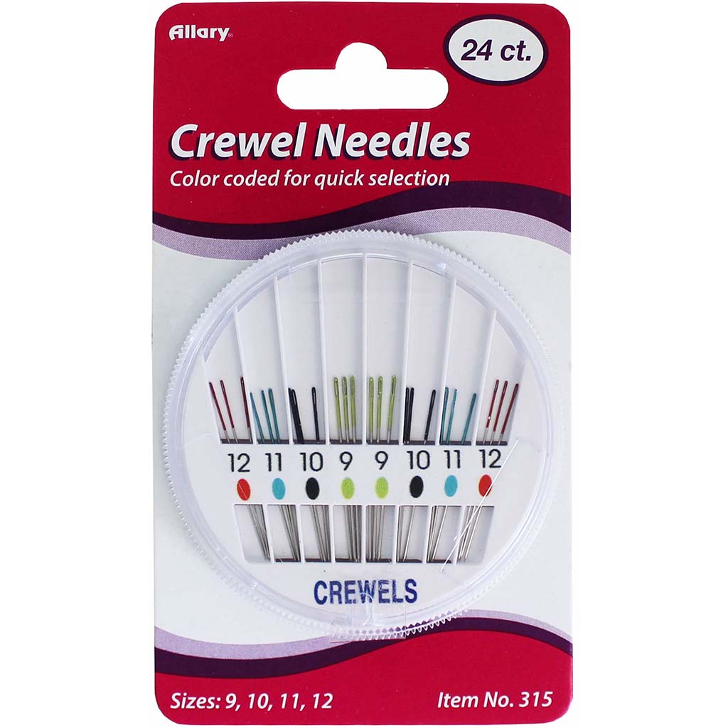 Crewel Needles Color Coded, 24ct