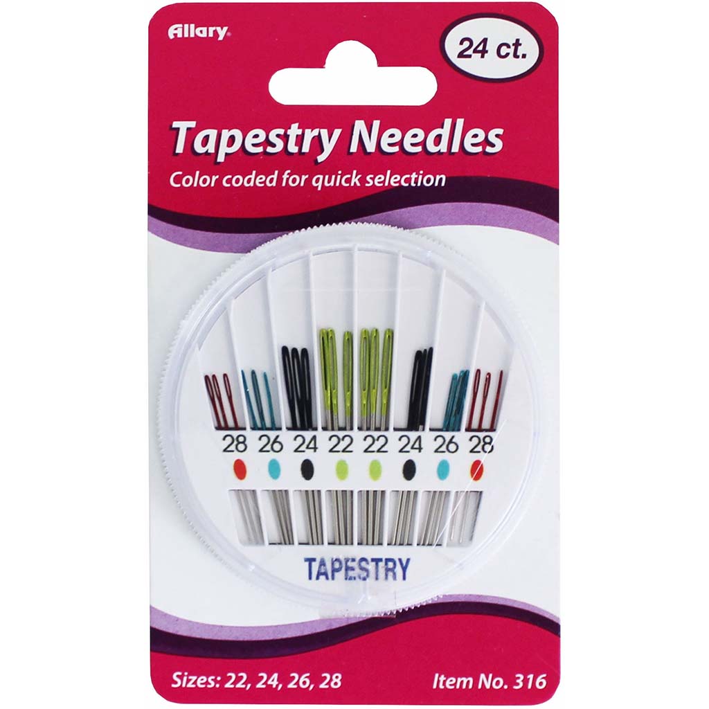 Tapestry Needles Color Coded, 24ct