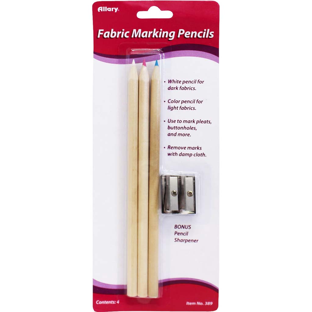 Fabric Marking Pencils With Bonus Sharpener