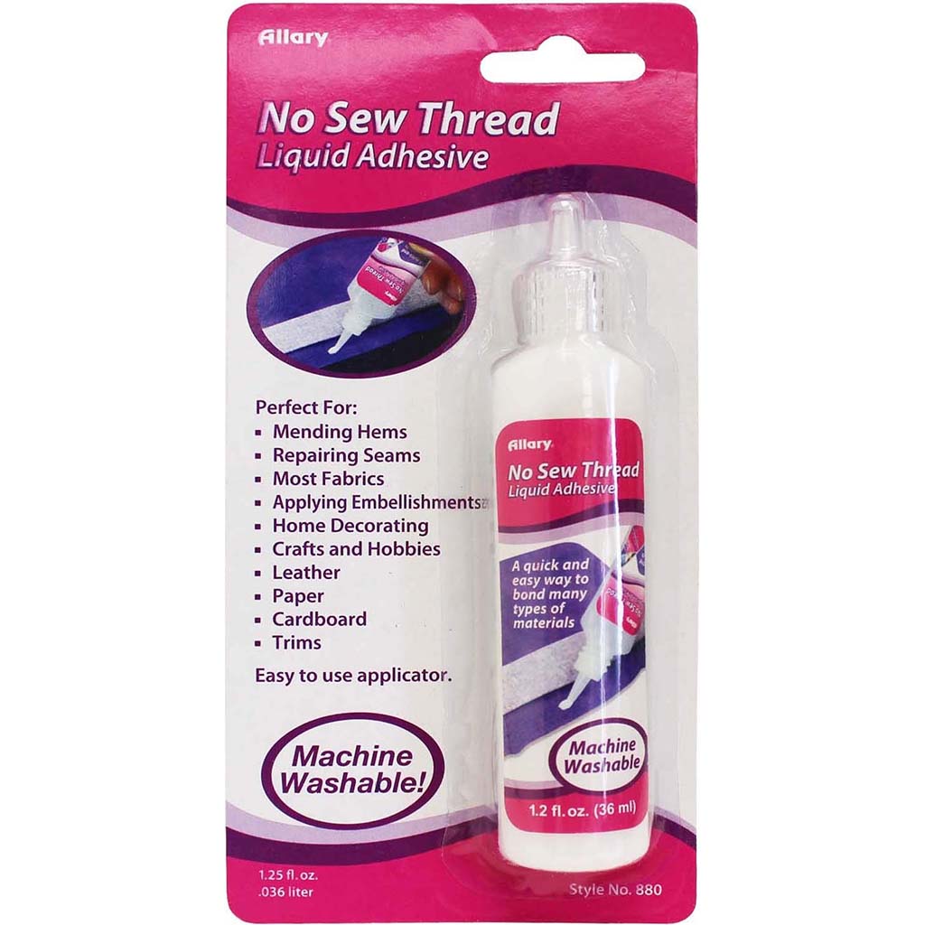 No Sew Thread, Liquid Adhesive, 1.2oz