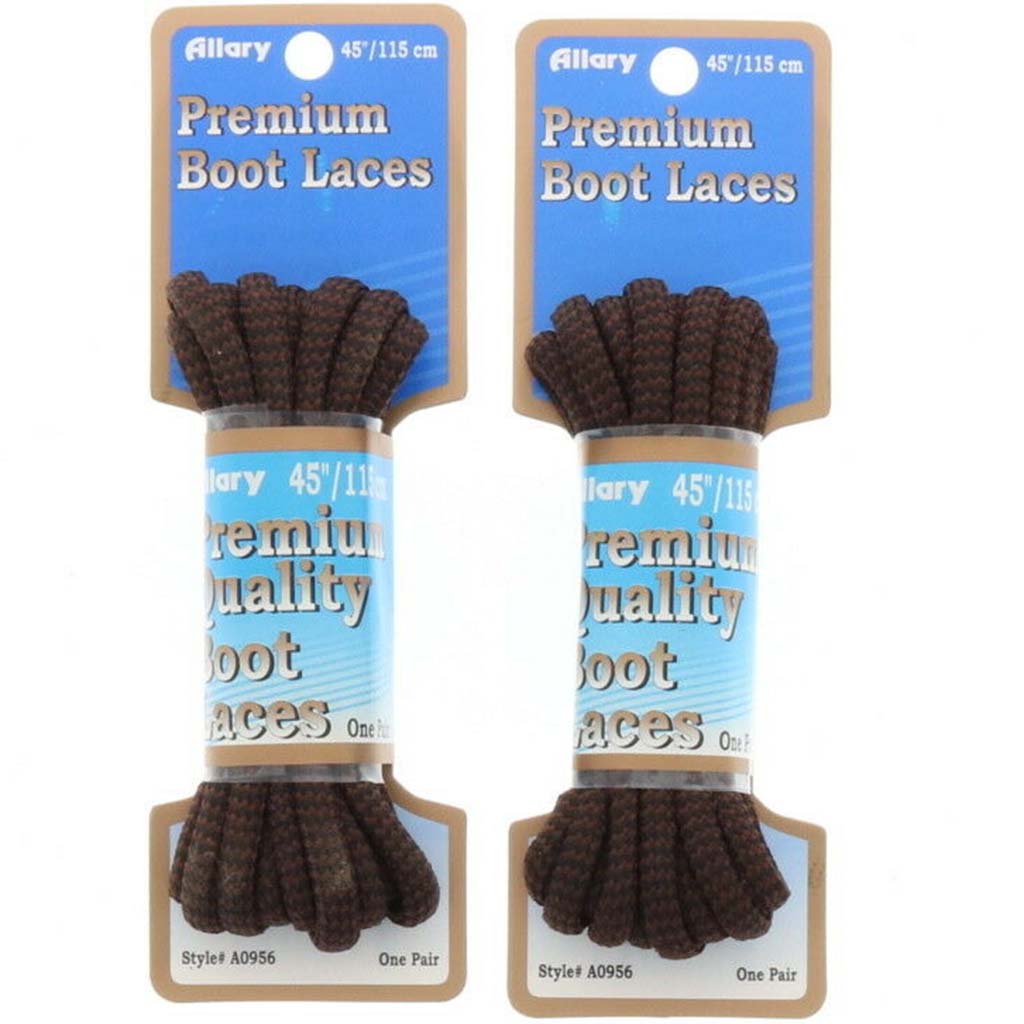 Premium Boot Laces Dark Brown, 45in