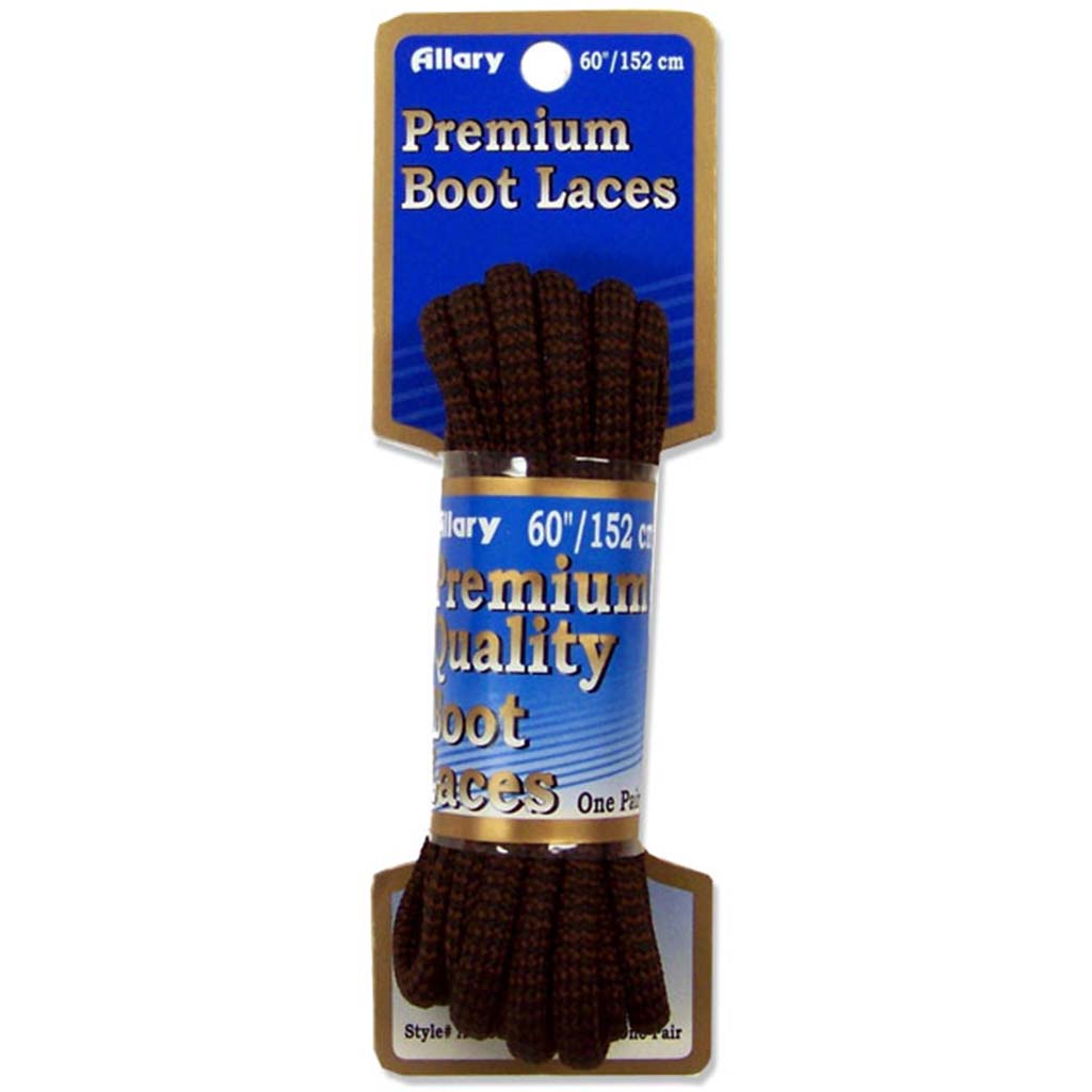 Premium Boot Laces Dark Brown, 60in