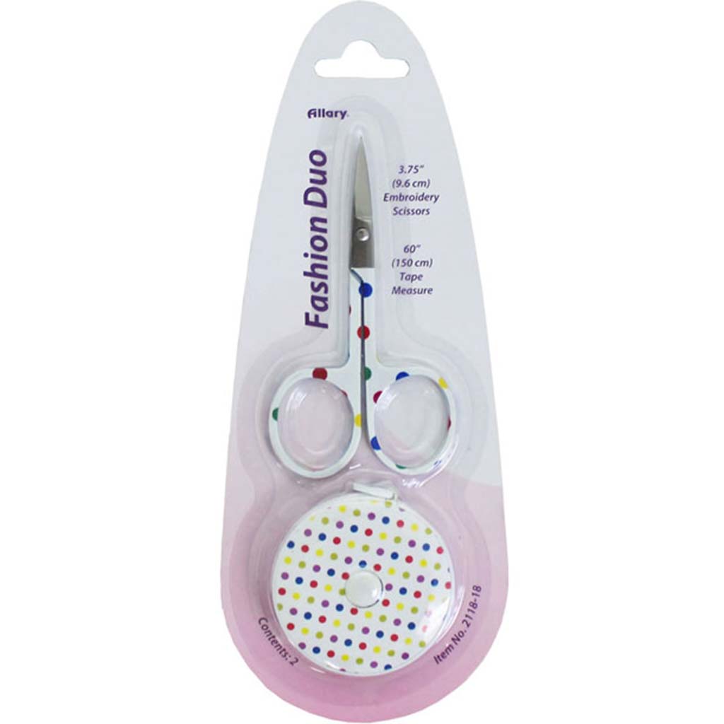 Embroidery Scissors With Retractable Tape Measure