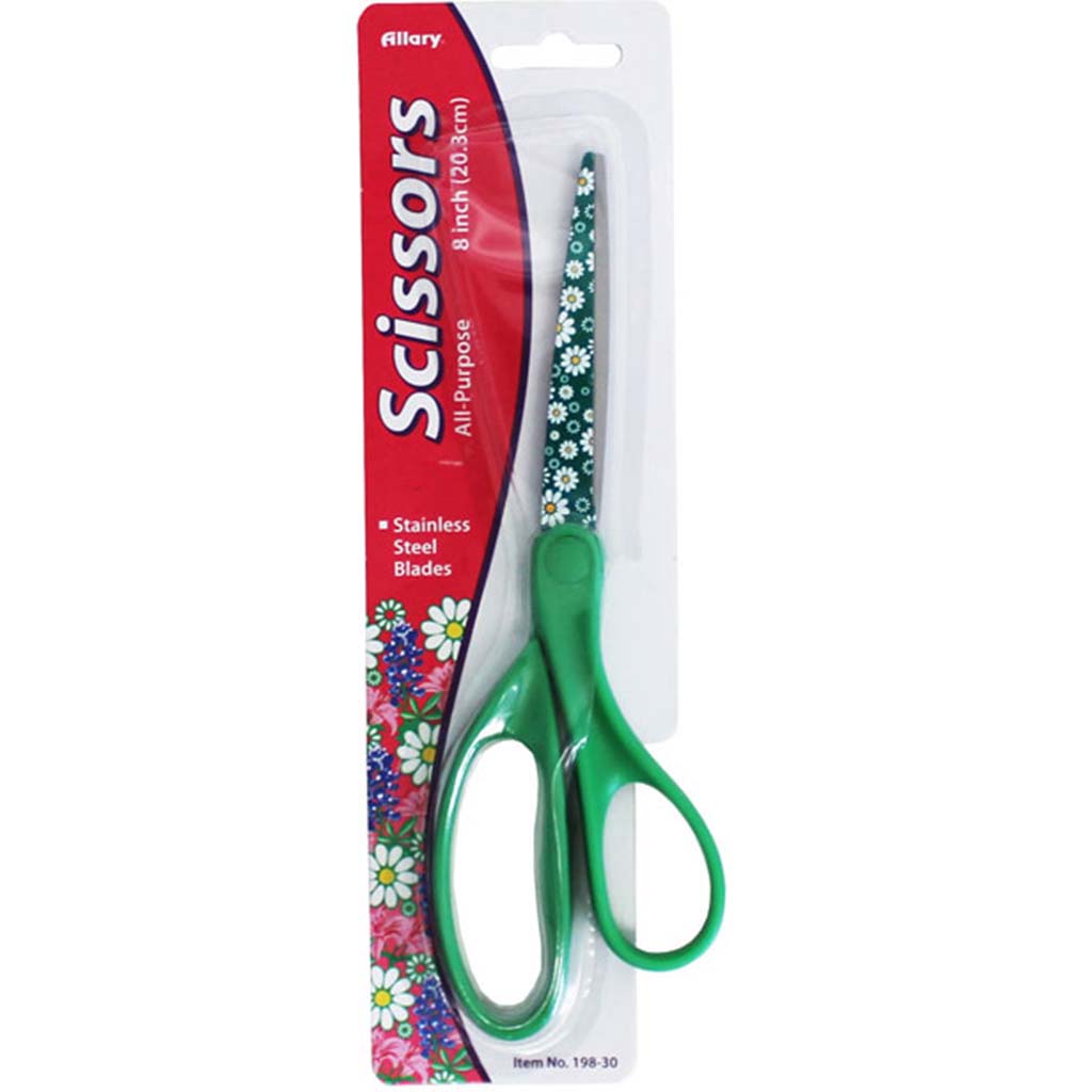 Floral Print Scissors 8in