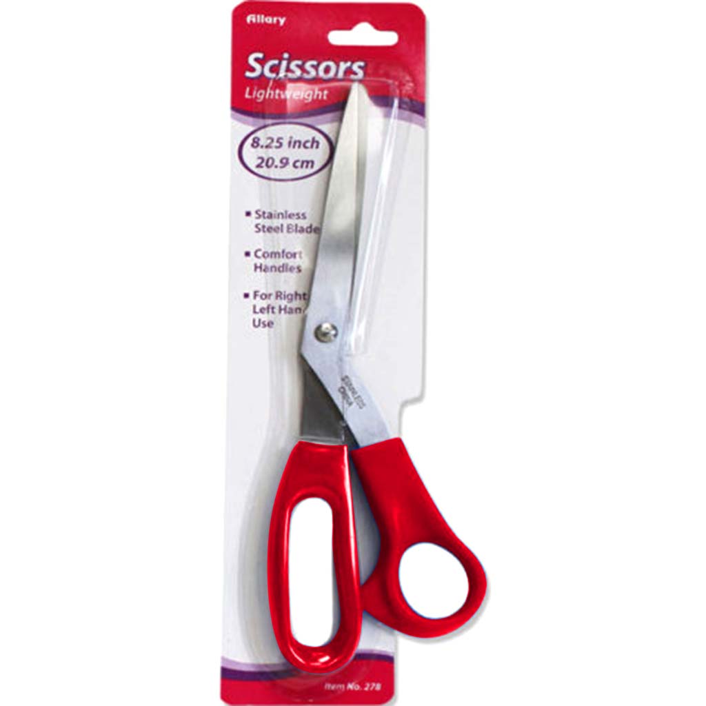 Lot of 2 Allary 7 inch Stationary Lightweight Student Scissors, Purple