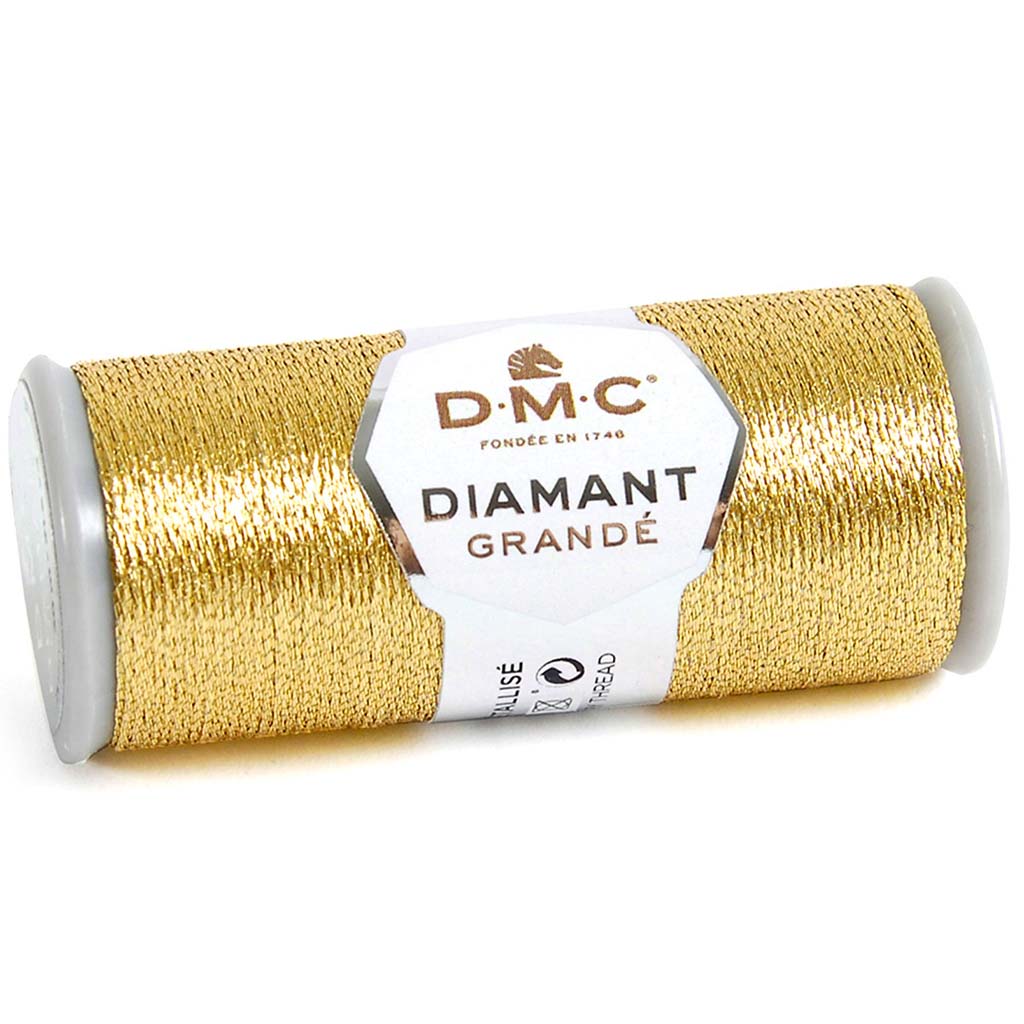 DMC Diamant Grande Metallic Thread 21.8yd Light Gold