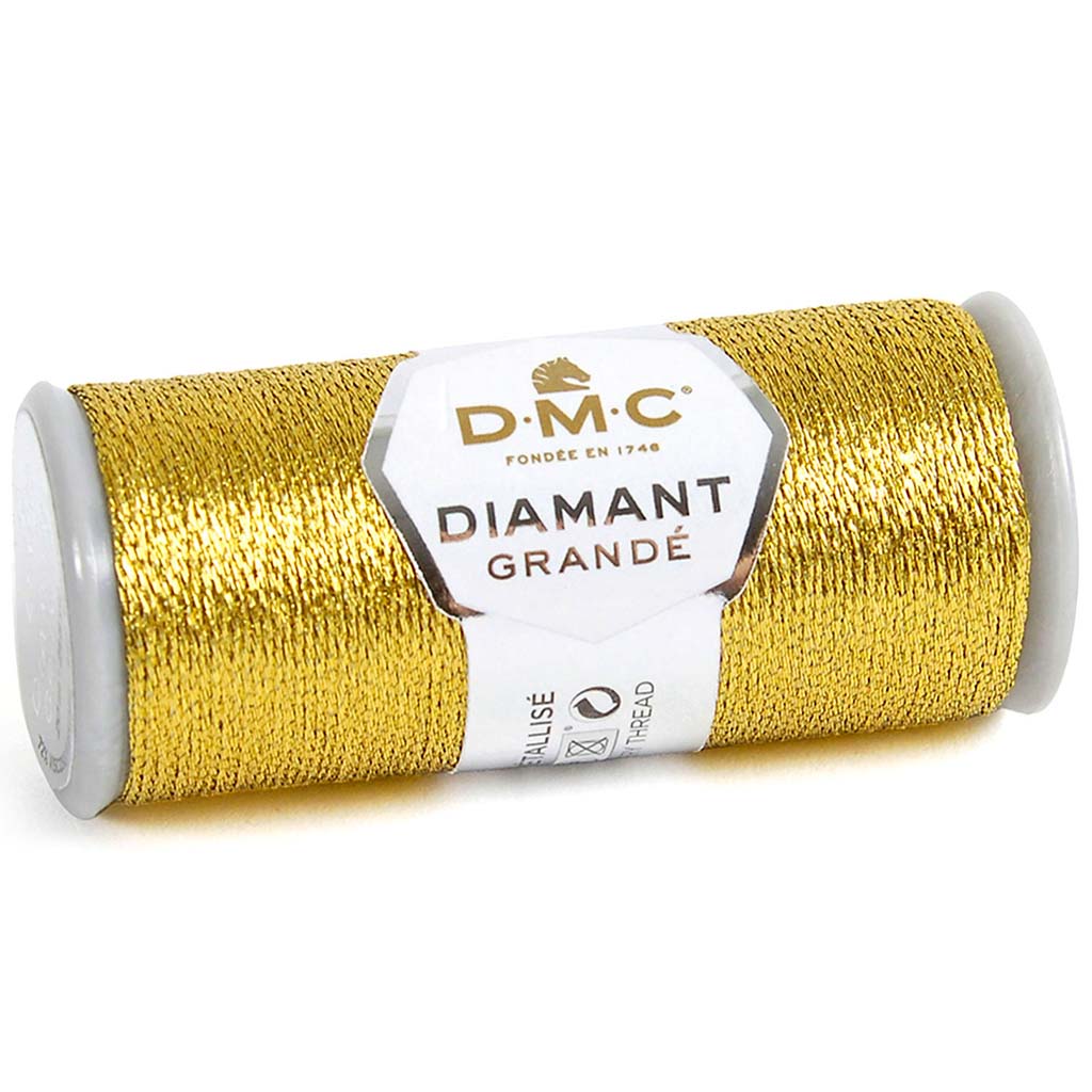 DMC Diamant Grande Metallic Thread 21.8yd Dark Gold
